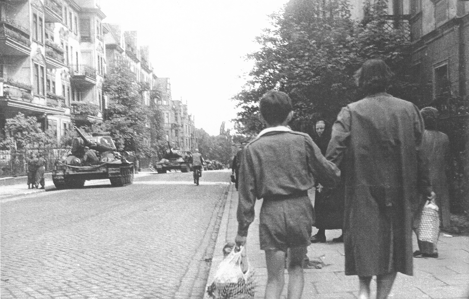 Poznański Czerwiec 1956. Jedna z poznańskich ulic tuż po 